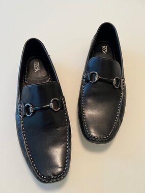 Nordstrom Black Leather Bit Loafers